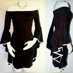 Black & White Statement Dress LBD, Best Offer
